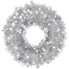 Xmas Wreath T Silver