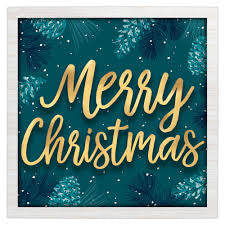 Merry Christmas Hang Sign - Cuadro Navidad