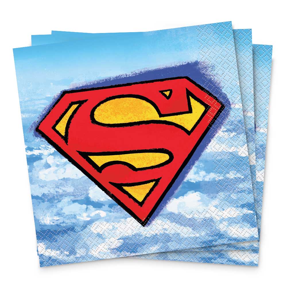 Superman Luncheon Napkins (x16u)