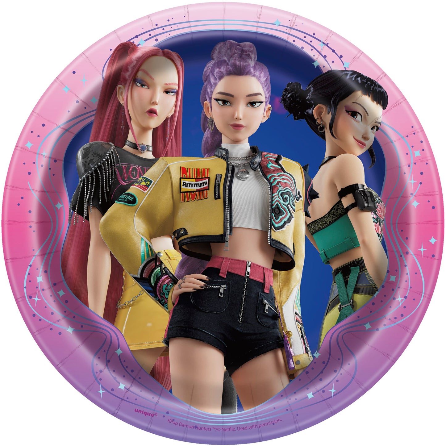 Kpop Demon Hunters Plates 7in (x8u)