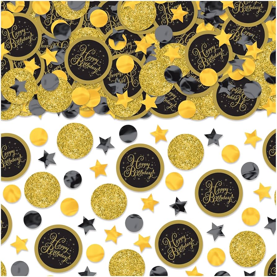 Gold Birthday Confetti 2.5oz