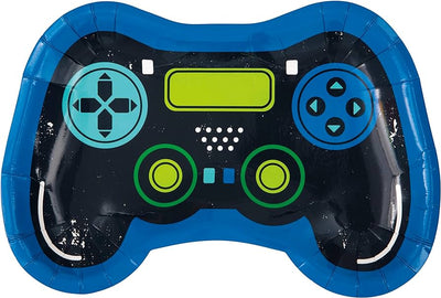 Gamer Birthday Shaped Plates