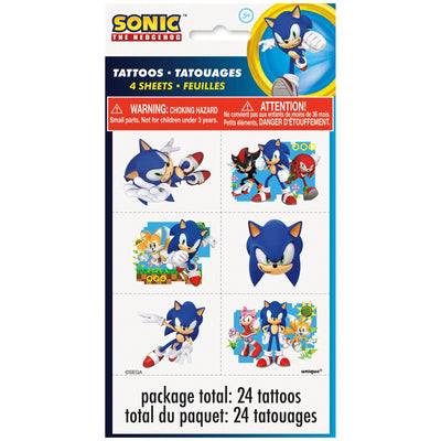 Sonic Tattoos 24 pcs