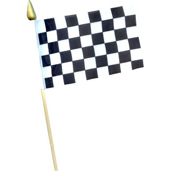 Race Flag Black and White 8”x12”’