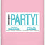 Plastic Rectangular Tablecover Light Pink 54in x 108in