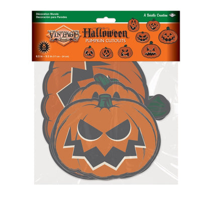 Halloween Cutouts Pumpkin (8u)