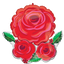 Satin Rose Radiance Foil Balloon