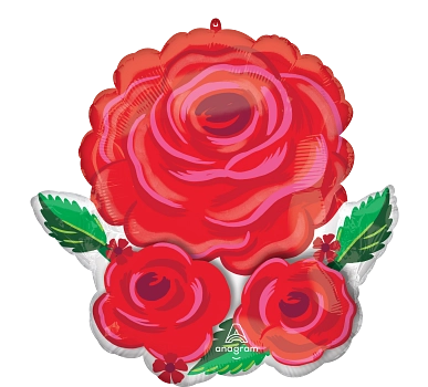 Satin Rose Radiance Foil Balloon