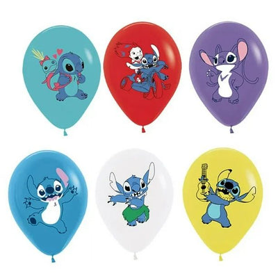 Stitch Globos Latex 12" (x10u)