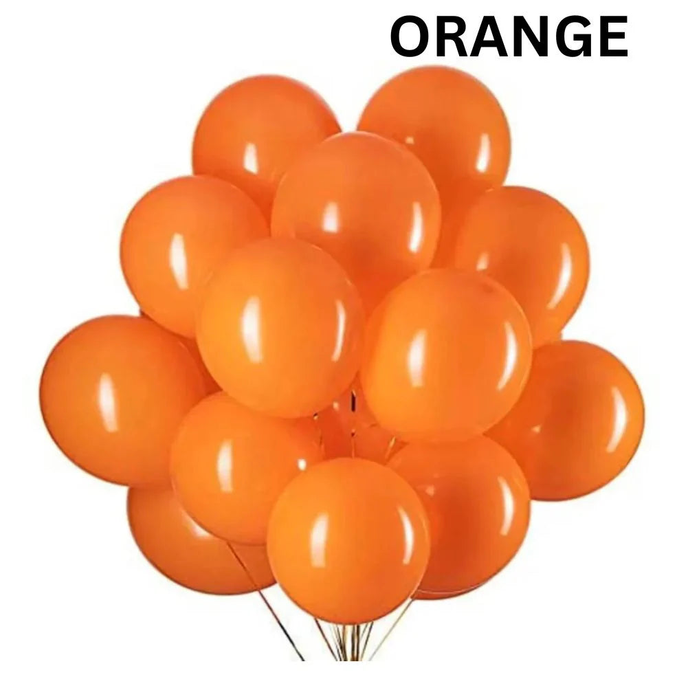 Latex Balloon 12" Orange (x25u)