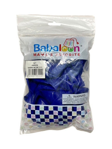 Latex Balloon 12" Dark Blue (x25u)