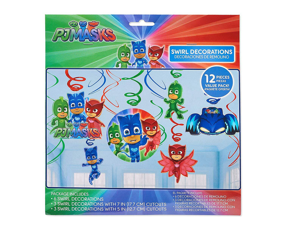 PJ Mask Swirl Decorations