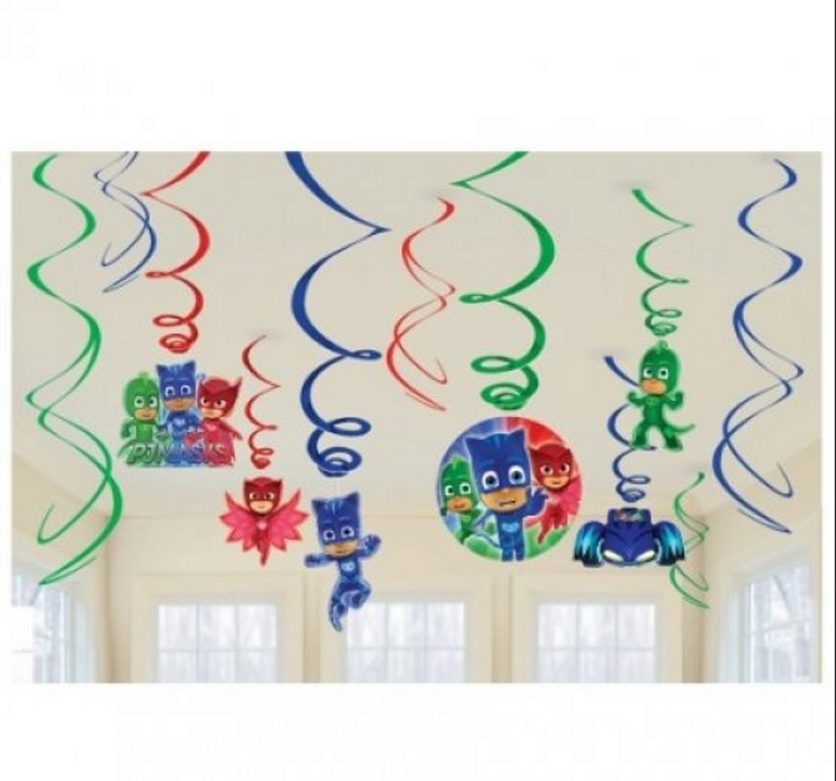 PJ Mask Swirl Decorations