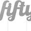 Cake Topper Silver 50 (x1u)