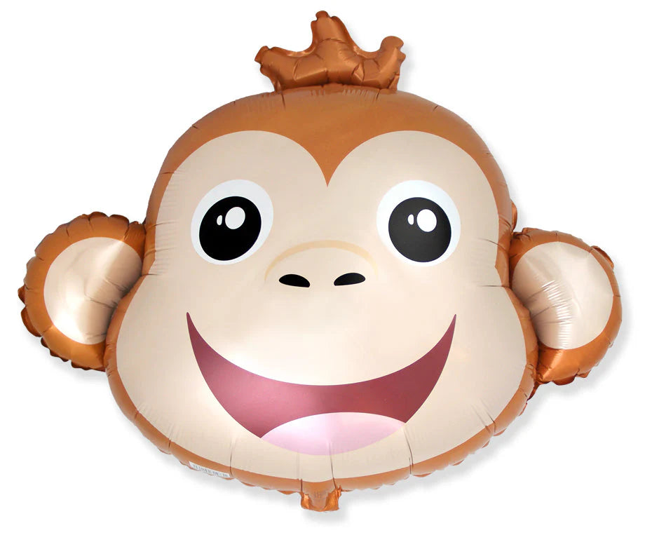 Monkey Head Foil Balloon 30”
