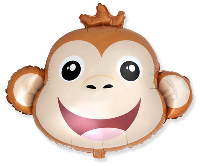 Monkey Head Foil Balloon 30”