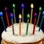 COLOR FLAMES CANDLES (x10u)