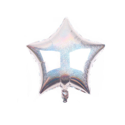 Star Silver holographic Foil Balloon 22"