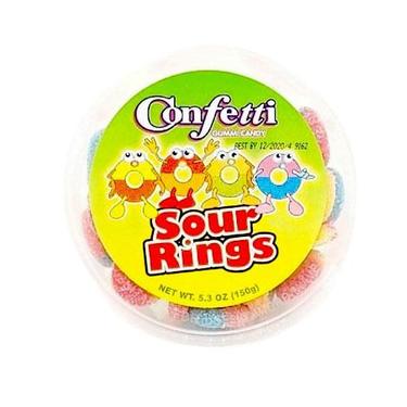 Confetti Gummies Sour Rings 5.3oz