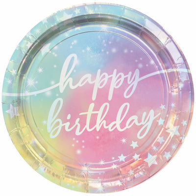 PLATE 7" Glitter LUMINOUS