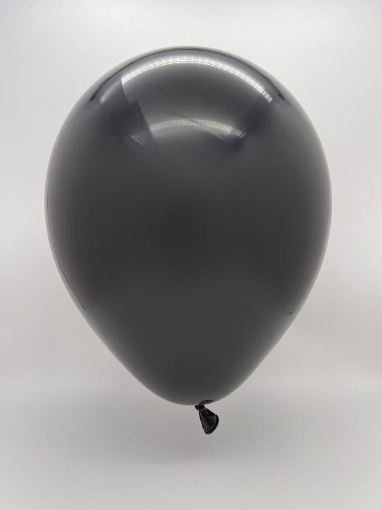 12" Kalisan Latex Balloons Standard Black (50 Per Bag)