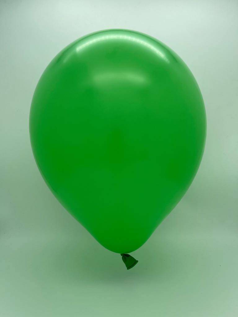 12" Kalisan Latex Balloons Standard Green (50 Per Bag)
