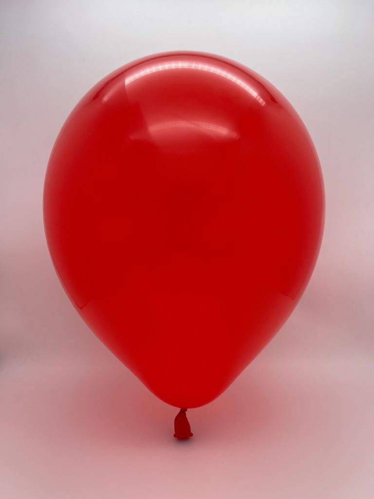 12" Kalisan Latex Balloons Standard Red (50 Per Bag)
