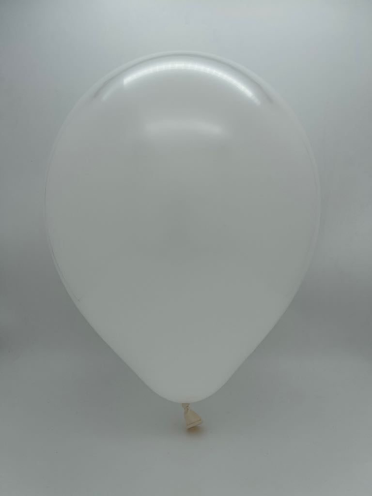 12" Kalisan Latex Balloons Standard White (50 Per Bag)