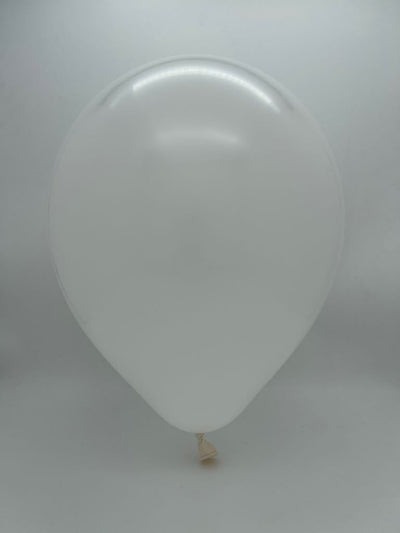 12" Kalisan Latex Balloons Standard White (50 Per Bag)