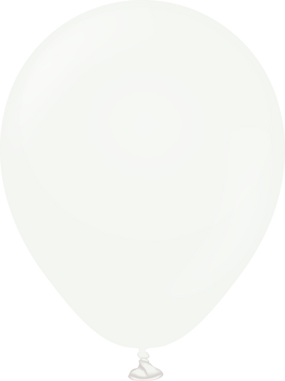 5" Kalisan Latex Balloons Standard White (50 Per Bag)