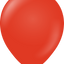 5" Kalisan Latex Balloons Standard Red (50 Per Bag)