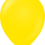 5" Kalisan Latex Balloons Standard Yellow (50 Per Bag)