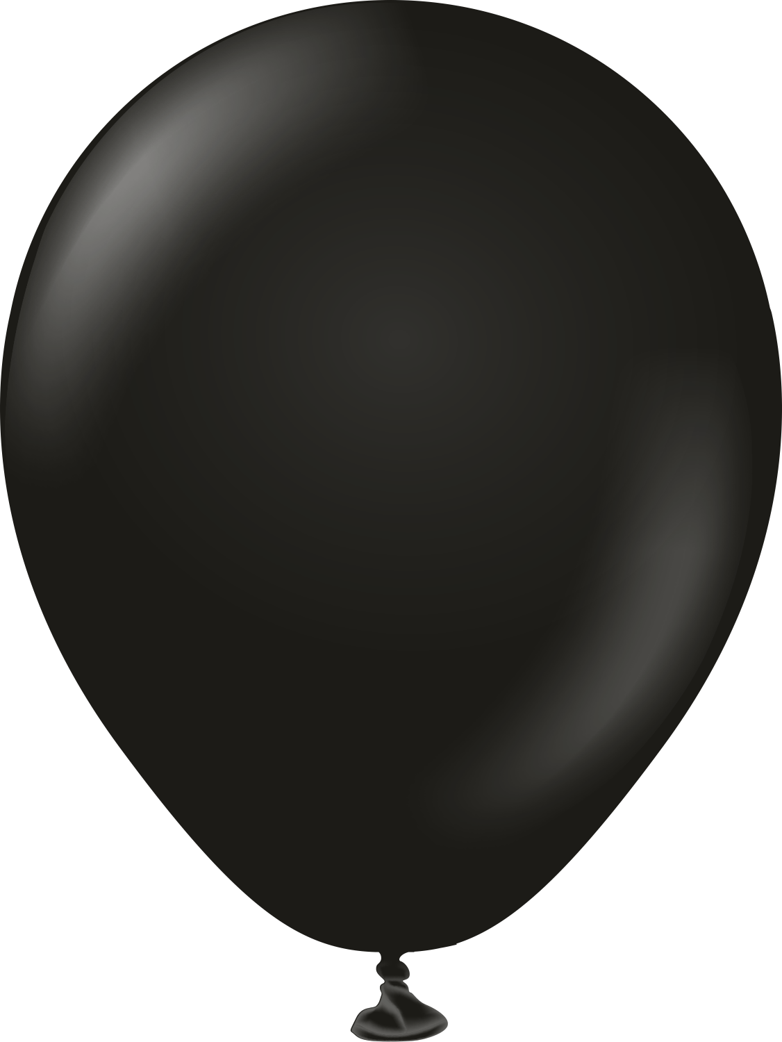 5" Kalisan Latex Balloons Standard Black (50 Per Bag)