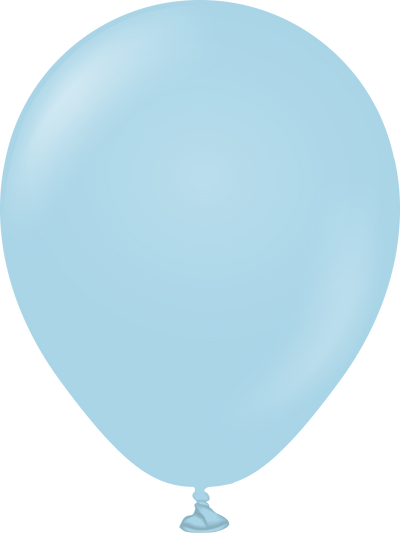 5" Kalisan Latex Balloons Pastel Matte Macaron Blue (50 Per Bag)