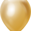 5" Kalisan Latex Balloons Mirror Gold (50 Per Bag