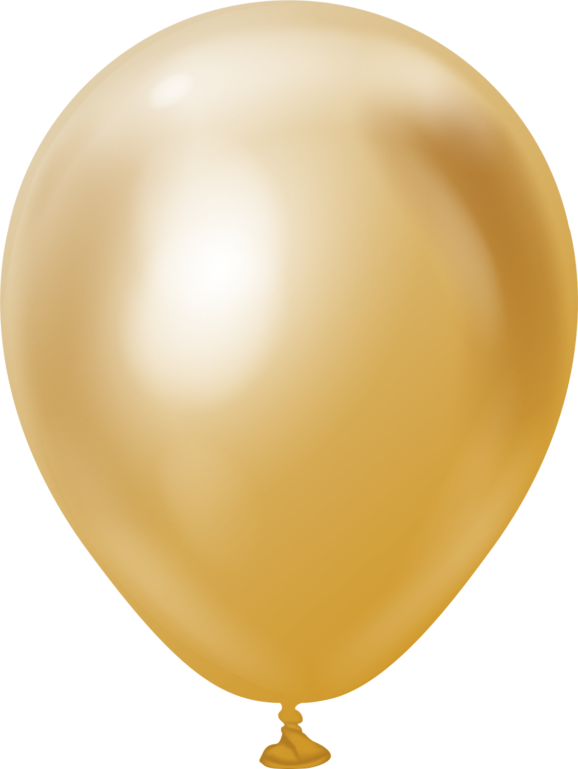 5" Kalisan Latex Balloons Mirror Gold (50 Per Bag