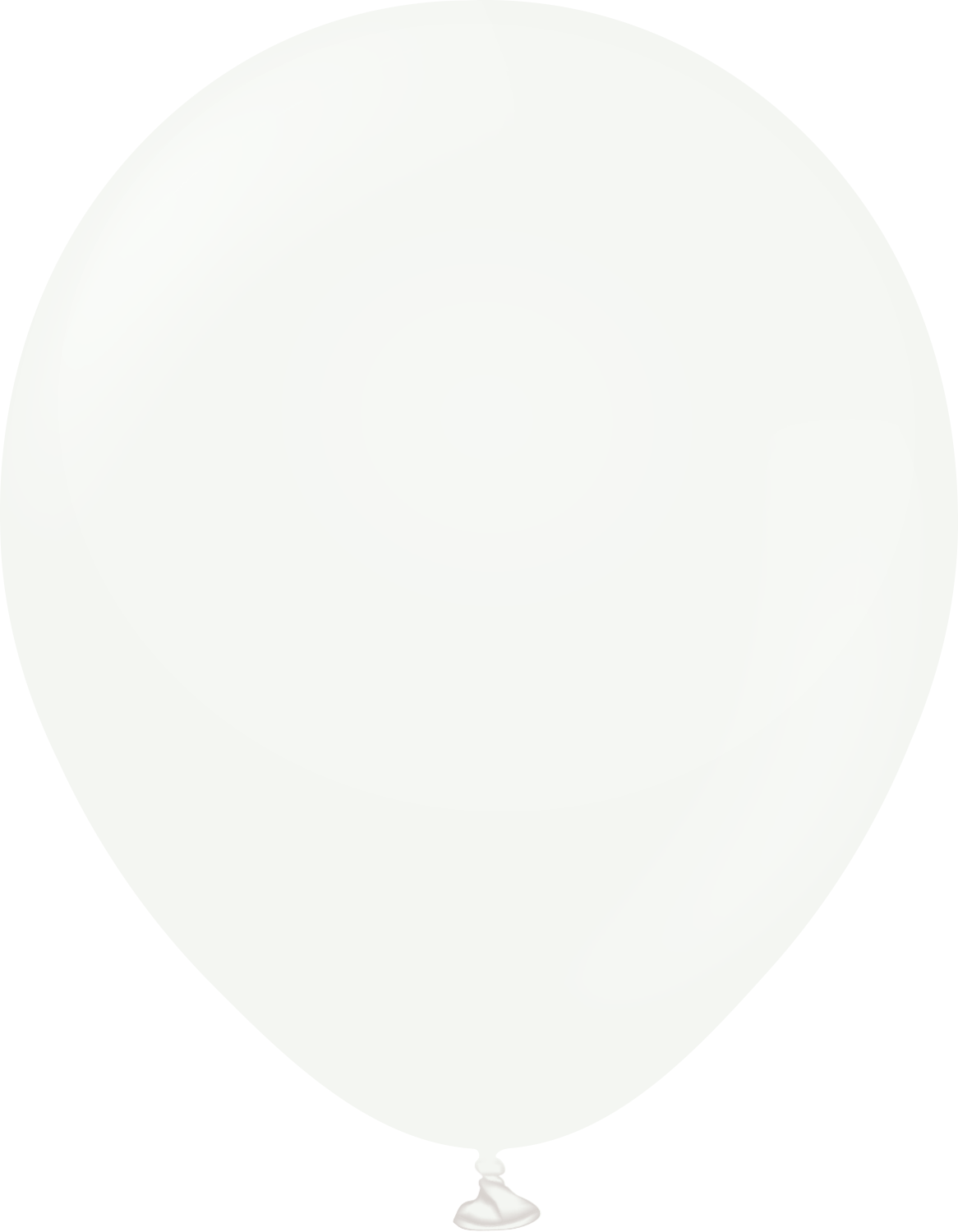 12" Kalisan Latex Balloons Standard White (50 Per Bag)