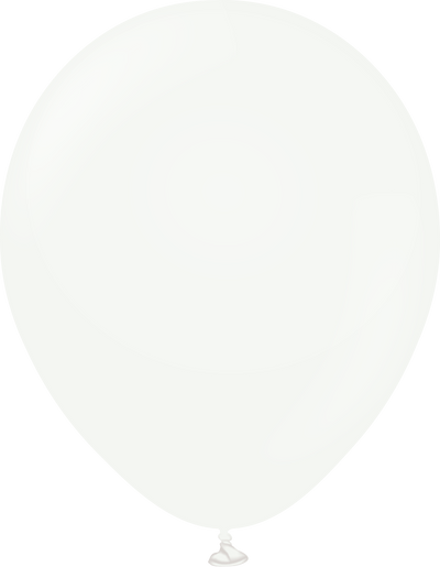 12" Kalisan Latex Balloons Standard White (50 Per Bag)
