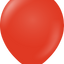 12" Kalisan Latex Balloons Standard Red (50 Per Bag)