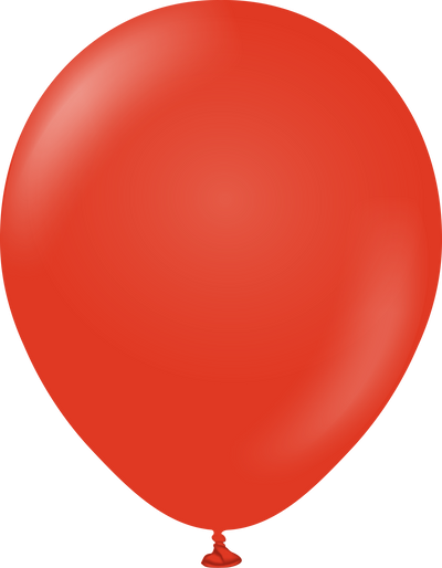 12" Kalisan Latex Balloons Standard Red (50 Per Bag)