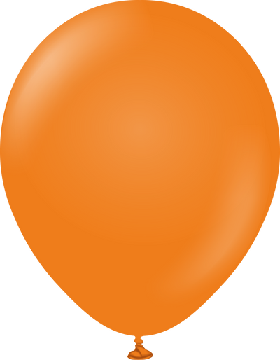 12" Kalisan Latex Balloons Standard Orange (50 Per Bag)