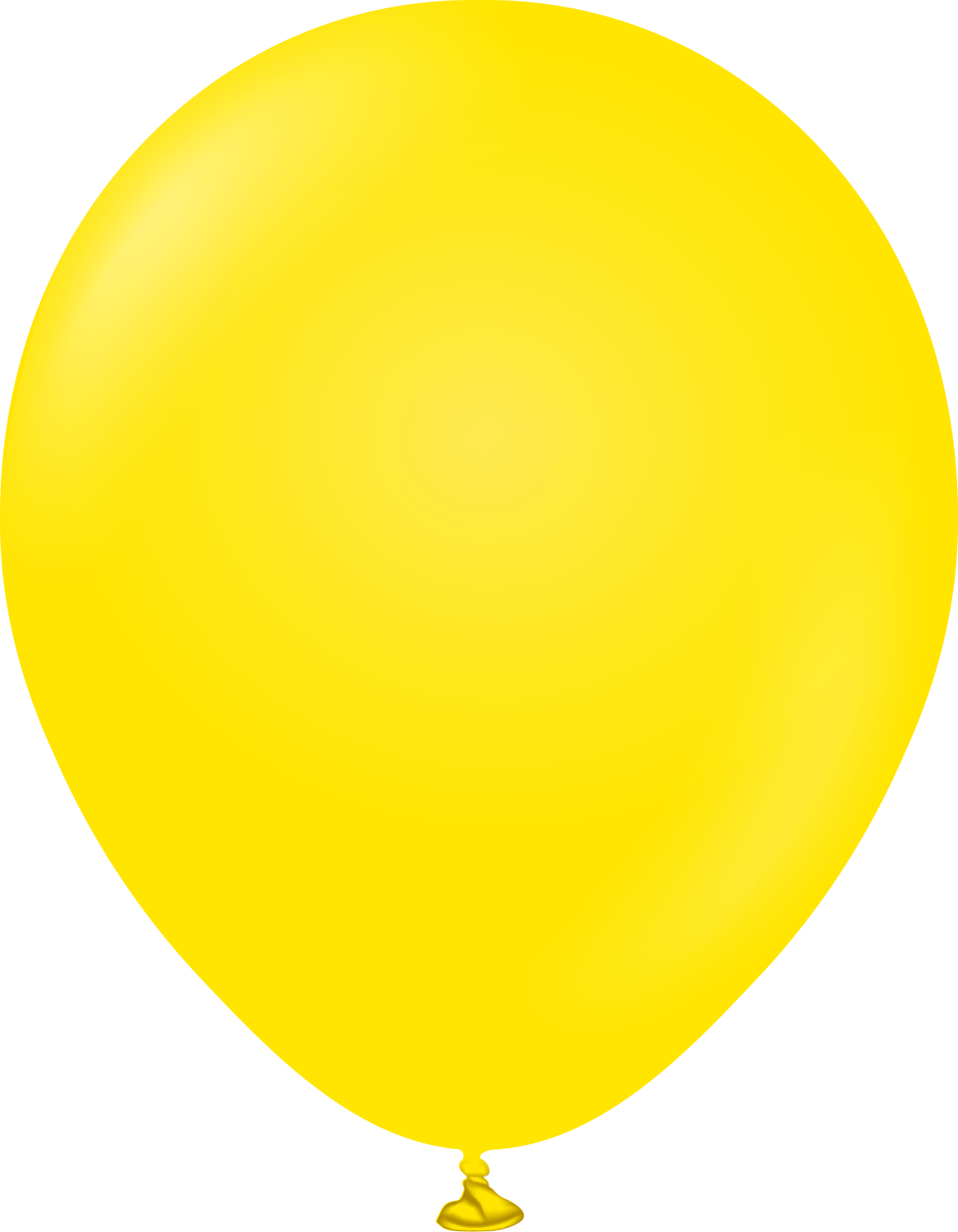 12" Kalisan Latex Balloons Standard Yellow (50 Per Bag)
