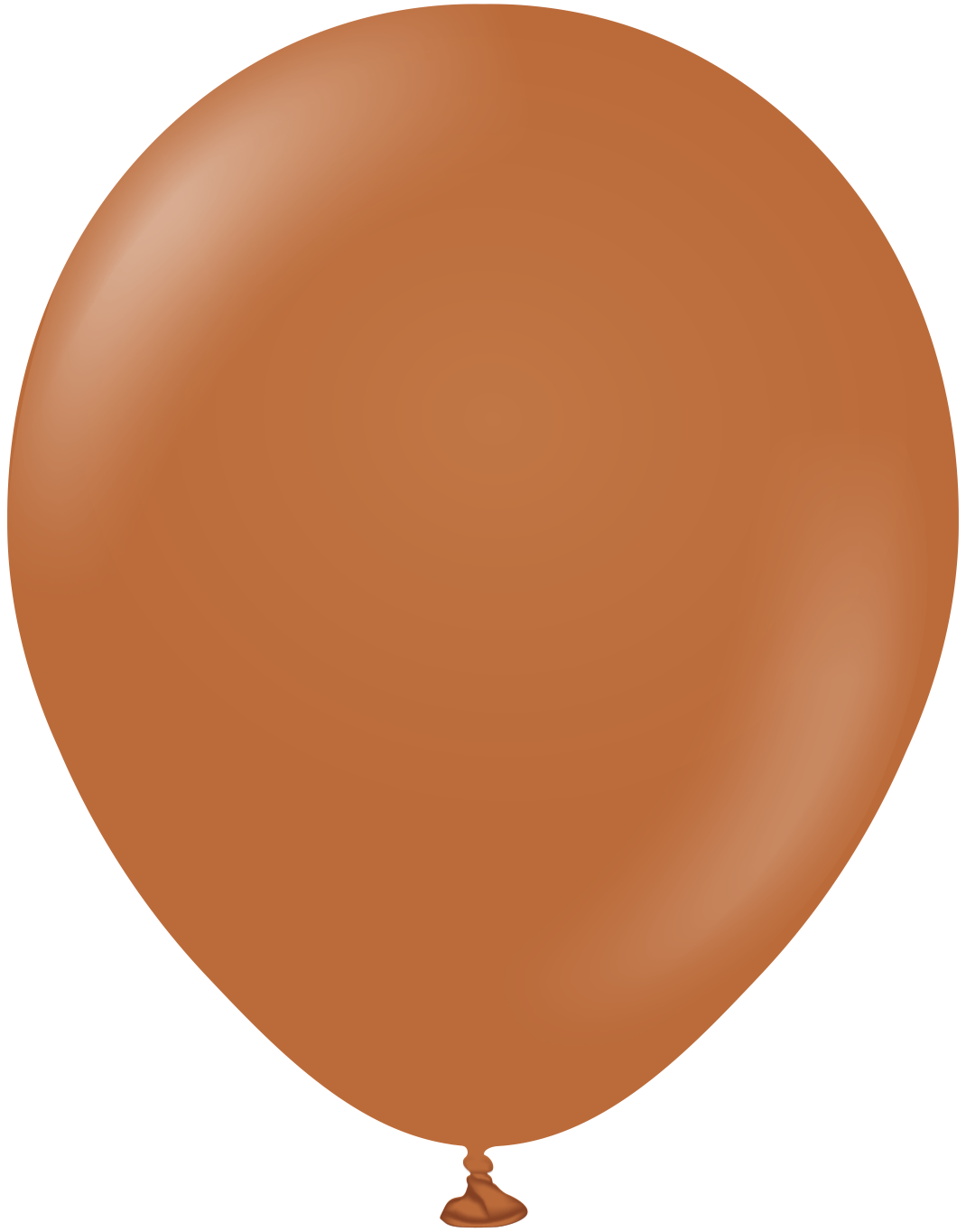 12" Kalisan Latex Balloons Standard Caramel Brown (50 Per Bag)