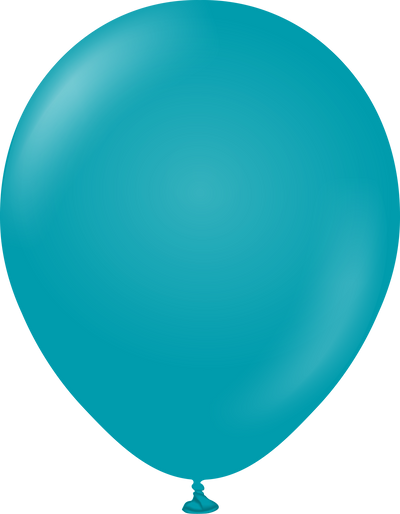 12" Kalisan Latex Balloons Standard Turquoise (50 Per Bag)