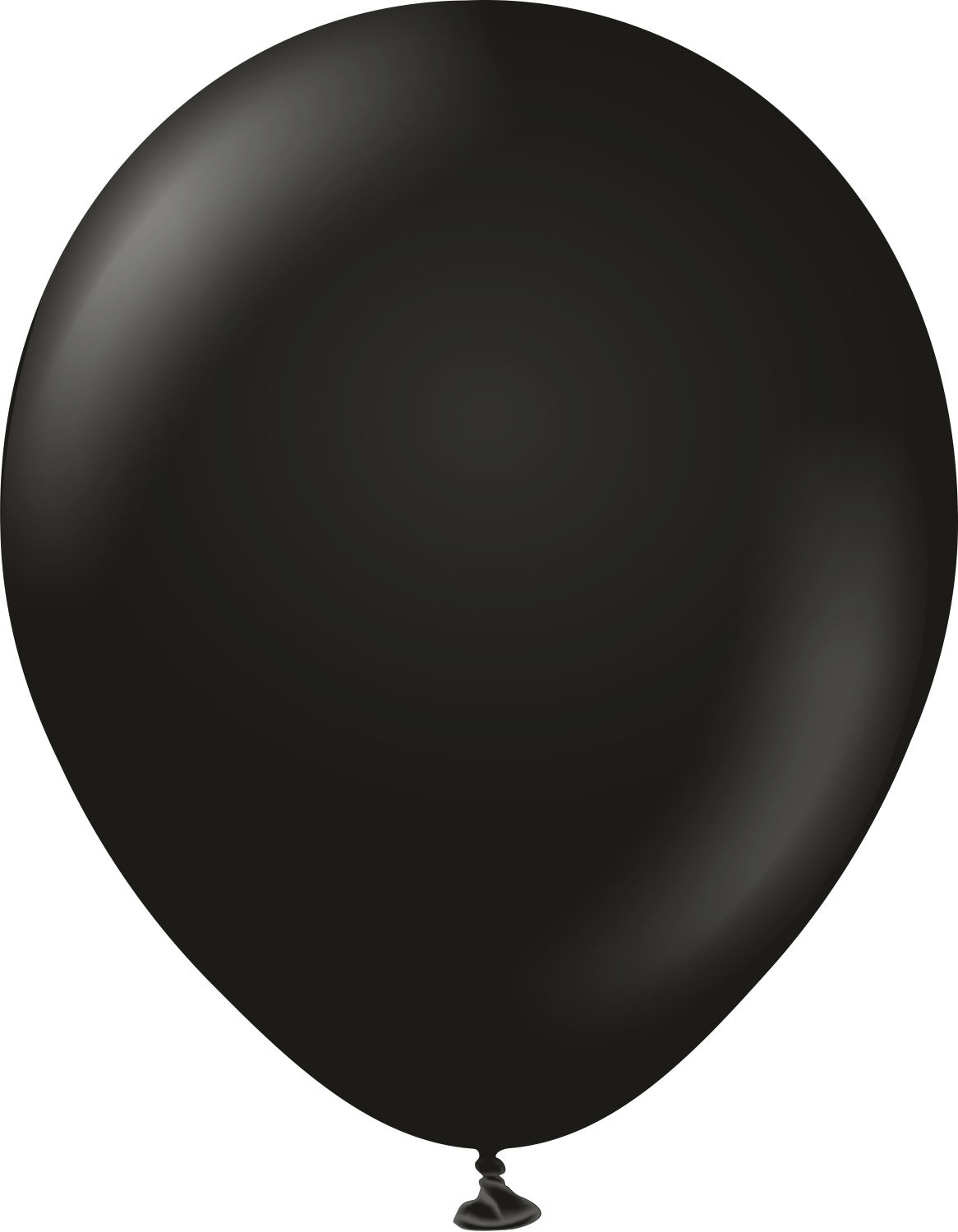 12" Kalisan Latex Balloons Standard Black (50 Per Bag)