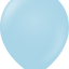 12" Kalisan Latex Balloons Pastel Matte Macaron Blue (50 Per Bag)
