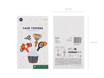 Cupcake Toppers Cars Mix (12cm)