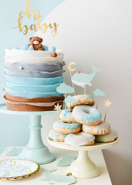 Cake Topper Oh Baby Gold (25cm)