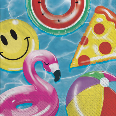 Cool Pool Party Lunch Napkins (x16u)