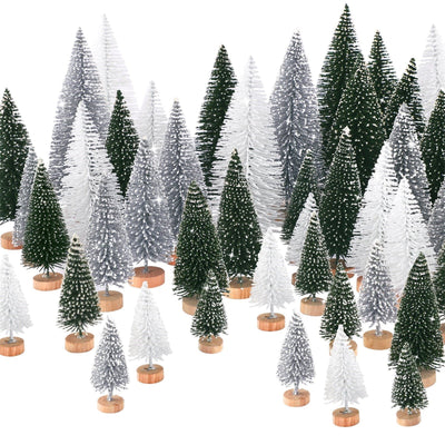 Paquete de 4 Mini Árboles de Navidad (2")